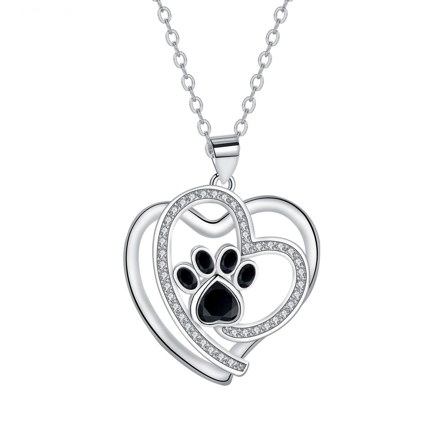 Cute Pet Footprints Necklace Clavicle Chain Personality