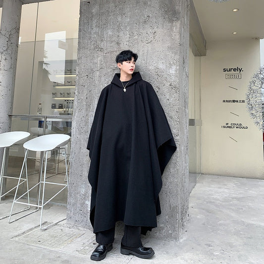 Men's Hip-hop Dark Wind Bat-style Cape Jacket