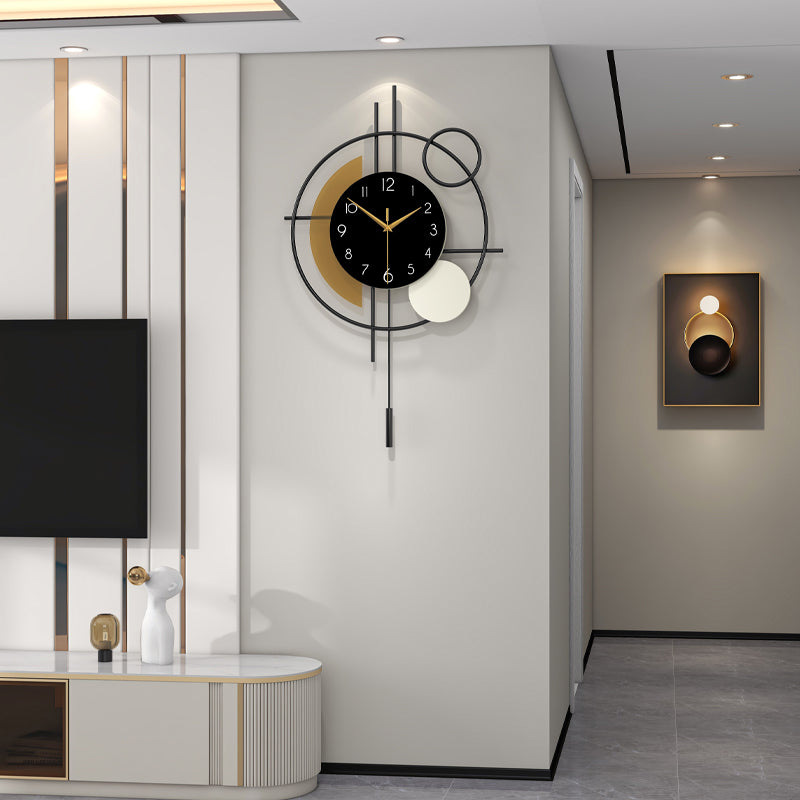 Modern Metal Wall Clock Creative Decorative Home Decor
