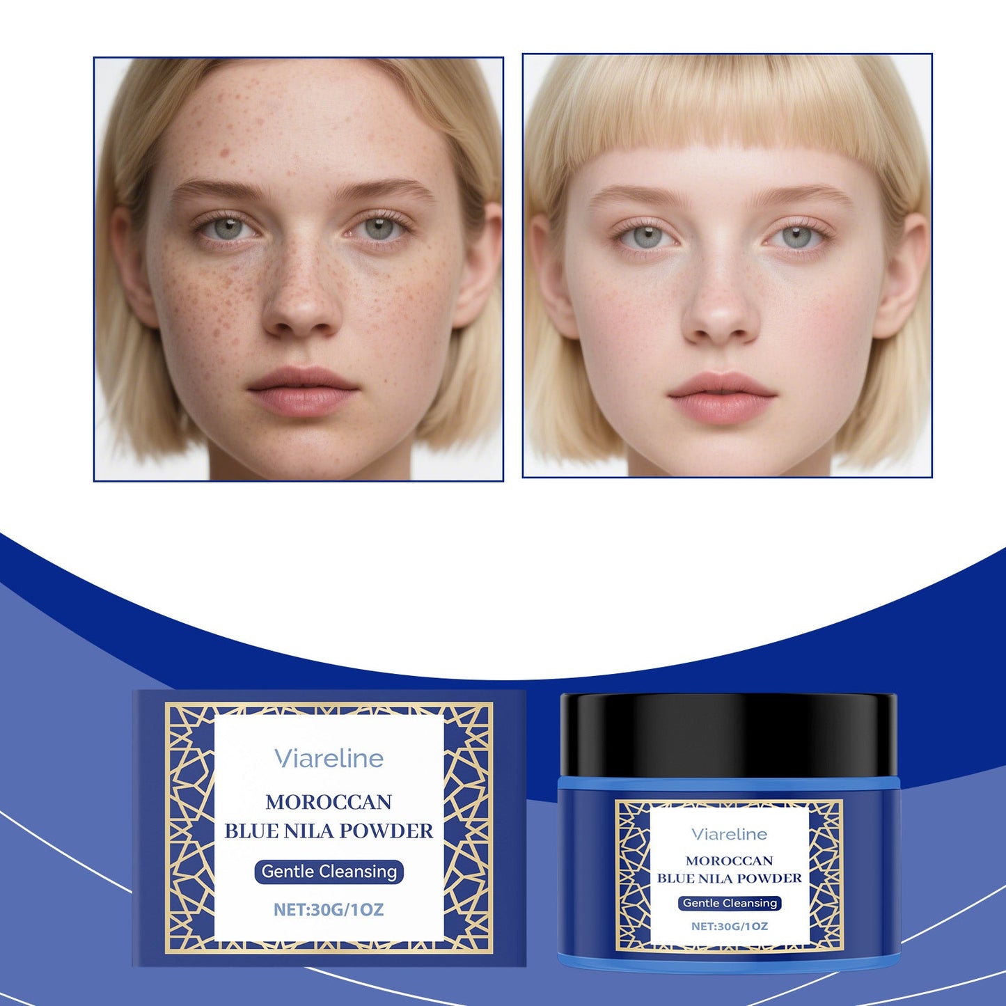Cleaning And Brightening Facial Mask Powder 30g, 1 Box