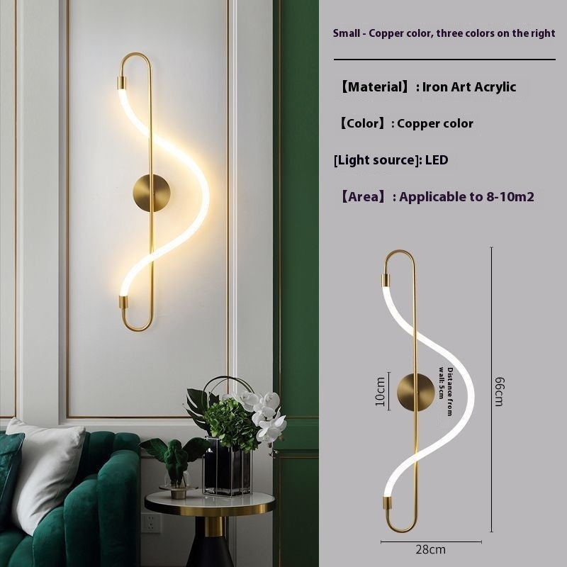 Living Room Background Bedroom Bedside Creative Wall Lamp