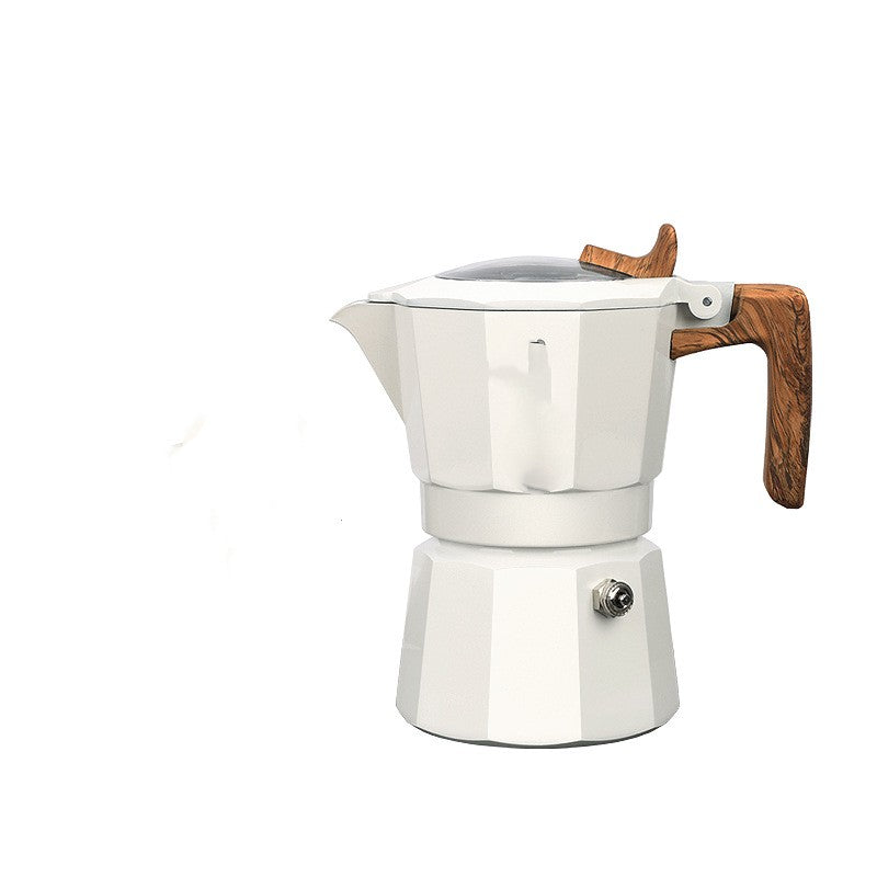 Outdoor Camping Italian Double Valve Mocha Kettle