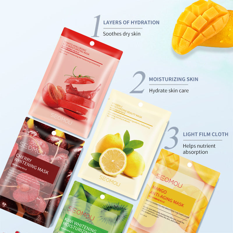 SEOMOU Papaya Face Mask 10pcs