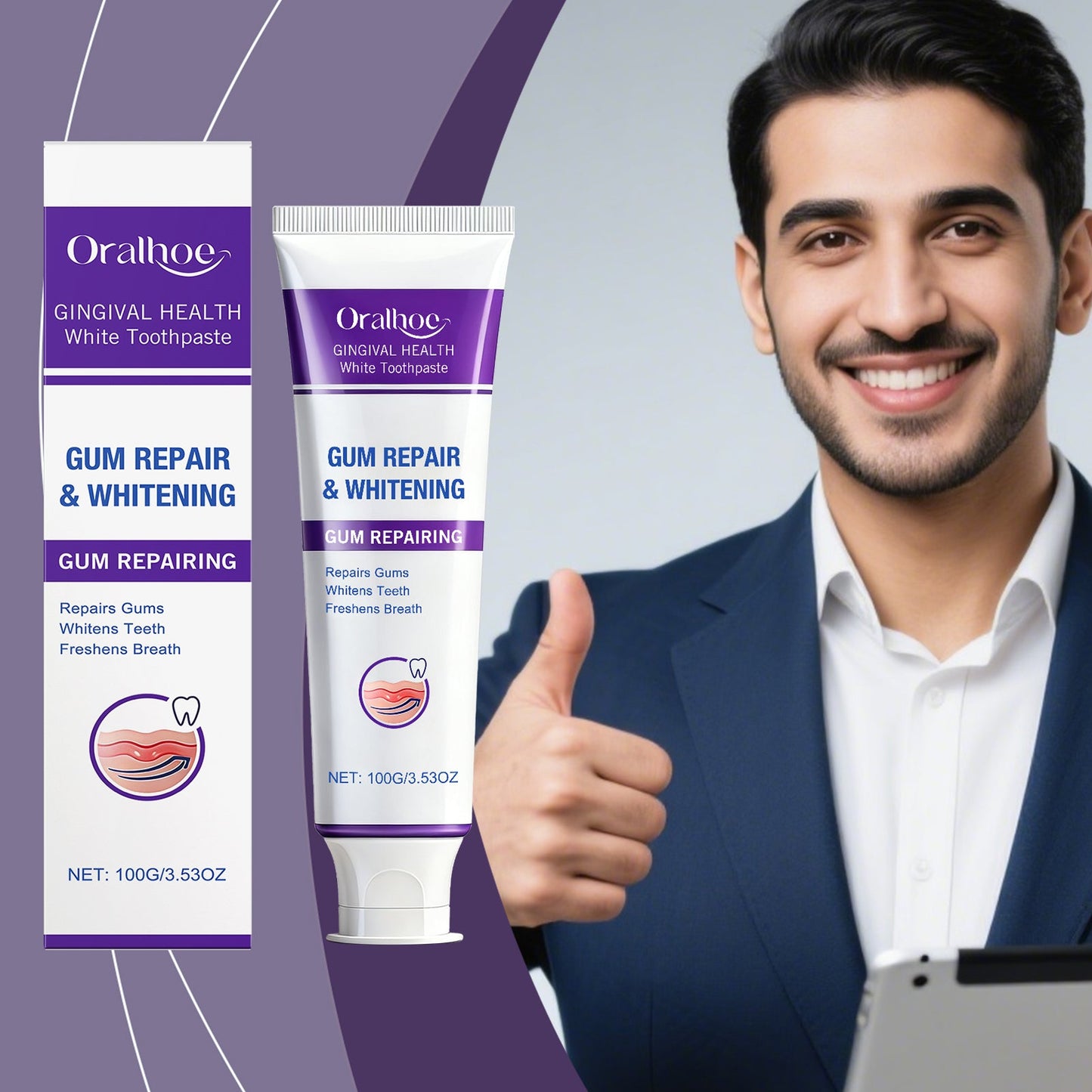 Brightening & Gum Care Repair Toothpaste 1 00g