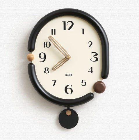 Creative Simple Living Room Punch-free Wall Clock
