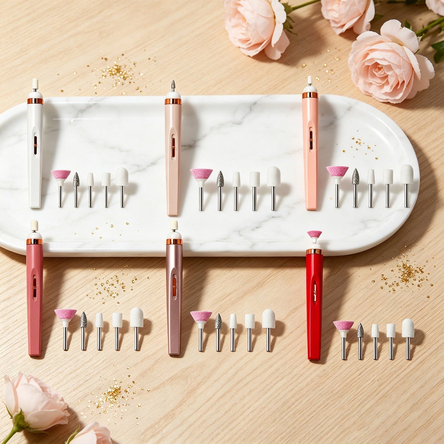 Electric Nail Drill In Rose Gold, Boxed