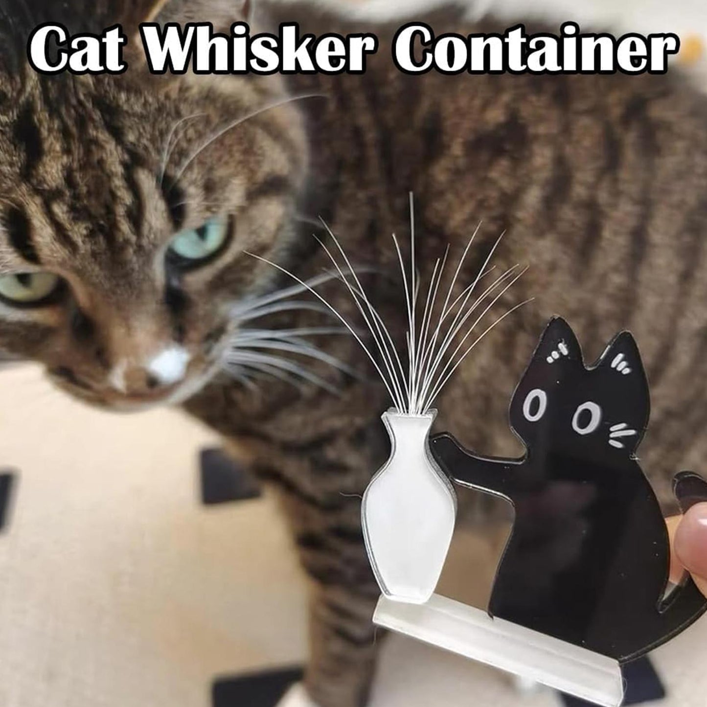 Creative Black Cat Fridge Magnet Acrylic Refrigerator Sticker Cat Whisker Fridge Magnet Figurine Kitchen Decor Gifts