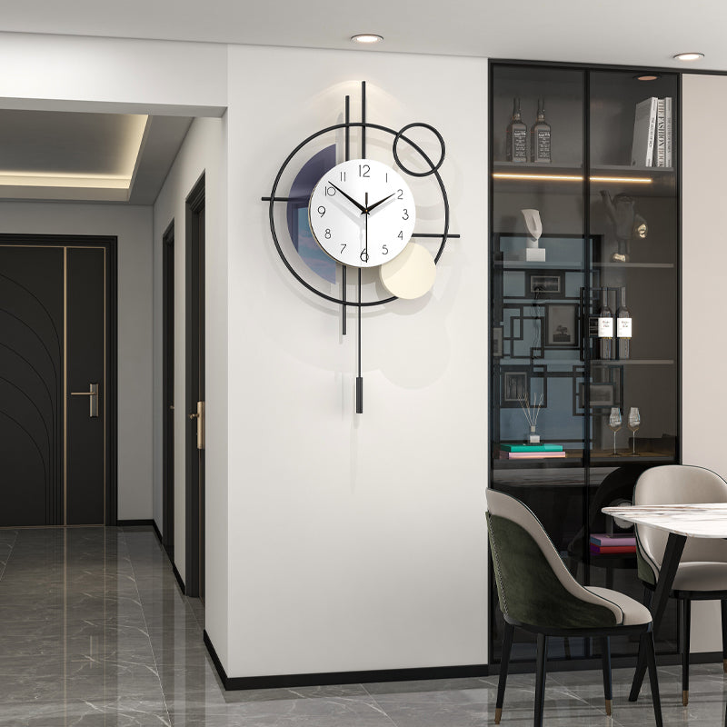 Modern Metal Wall Clock Creative Decorative Home Decor