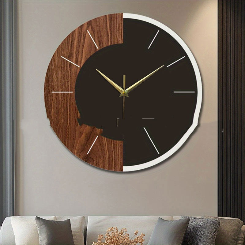 Nordic-style Minimalist Wooden Wall Clock Modern Home Decor Accent Wall Clock