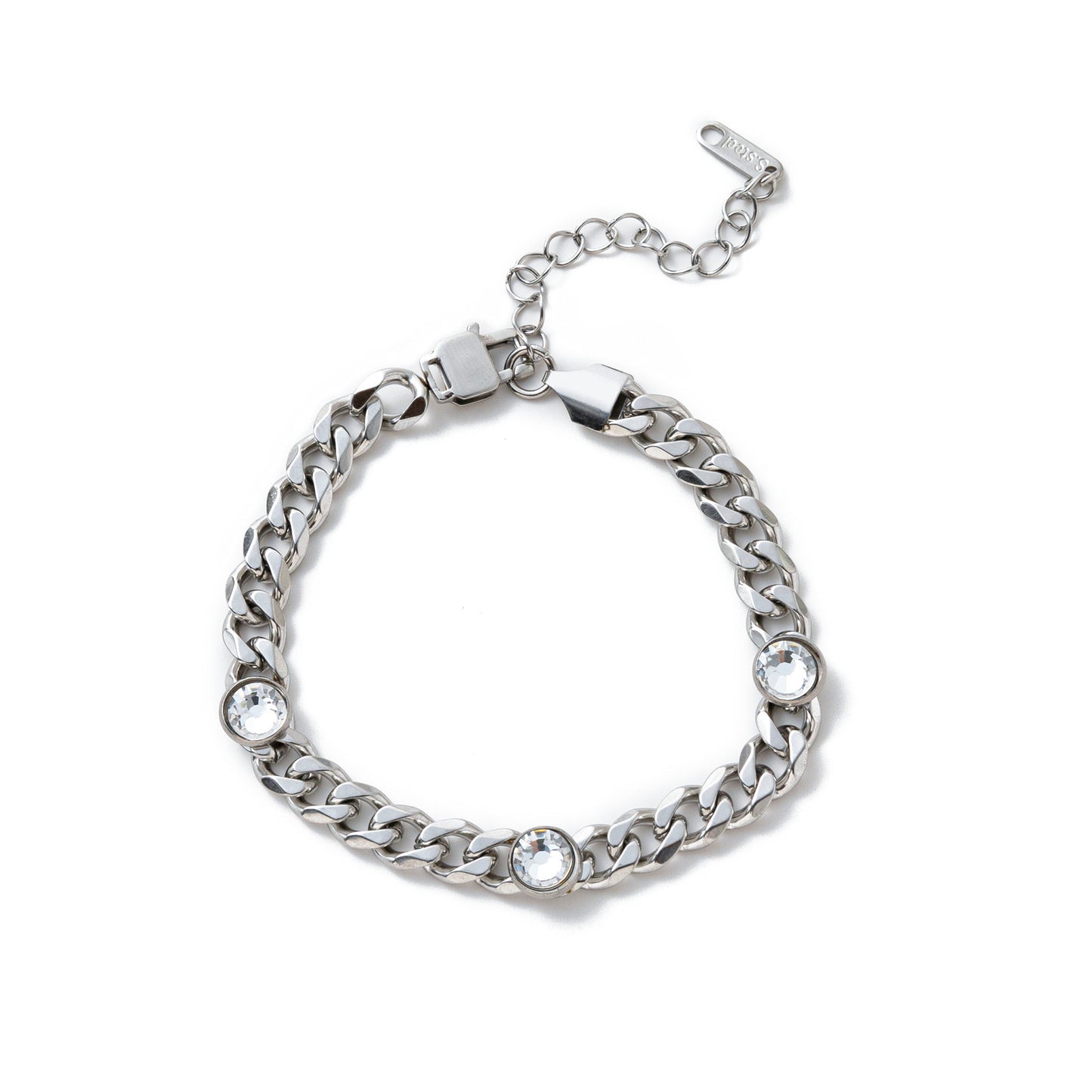 Electroplating Gold Hip-hop Titanium Steel Bracelet Necklace Color Protection