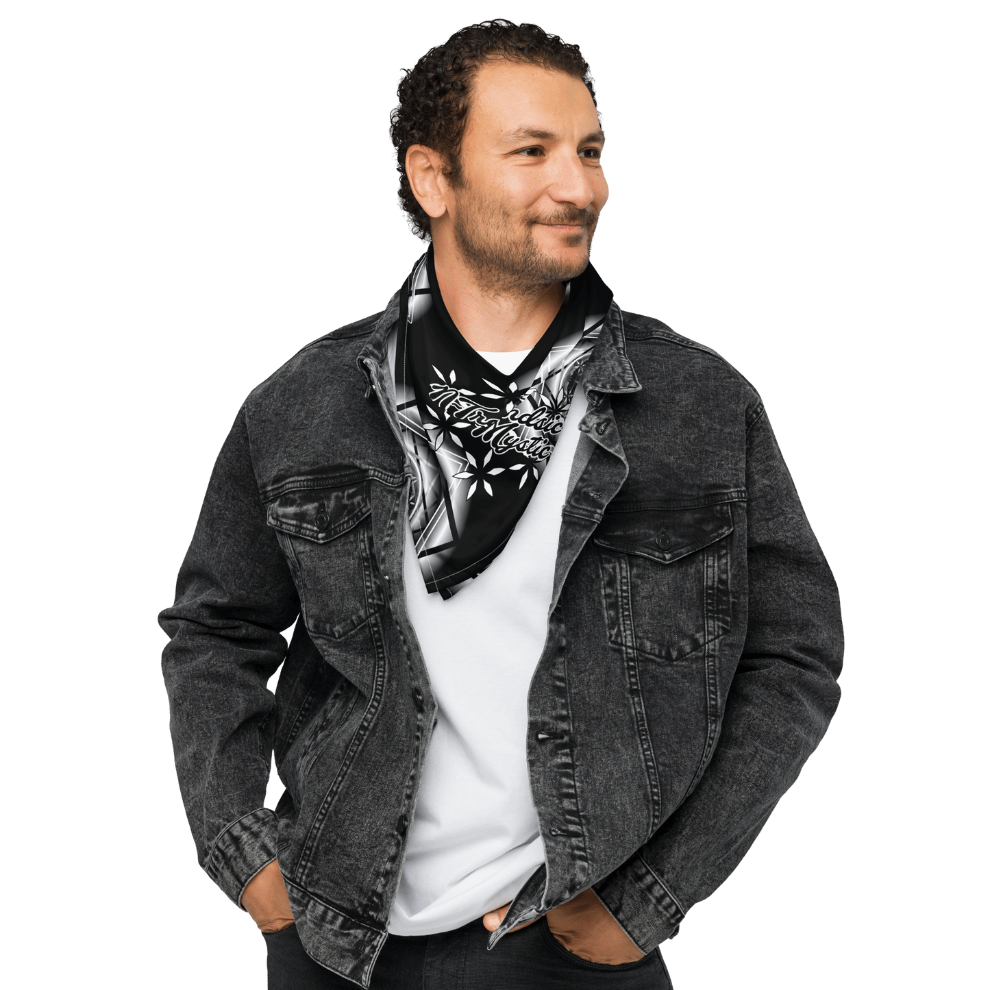 Melchizedek | All-Over Print Bandana (B/W)