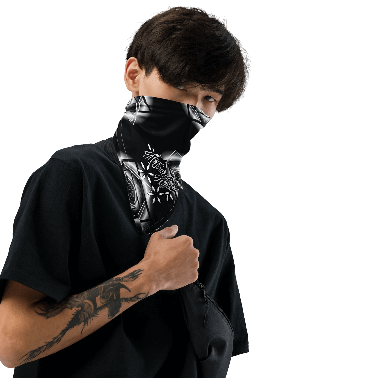 Melchizedek | All-Over Print Bandana (B/W)