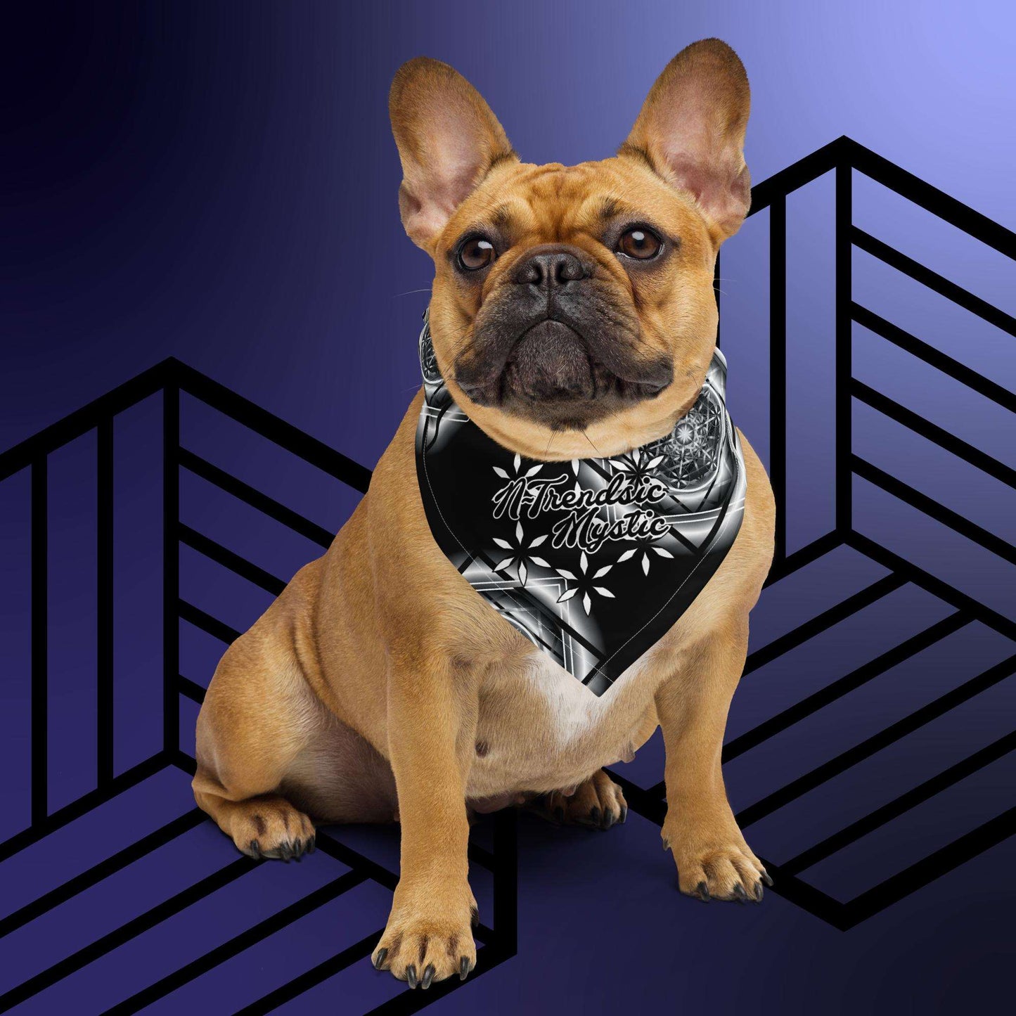 Melchizedek | All-Over Print Bandana (B/W)