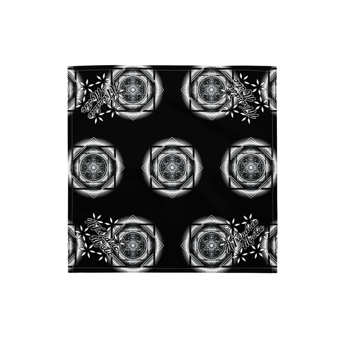 Melchizedek | All-Over Print Bandana (B/W)