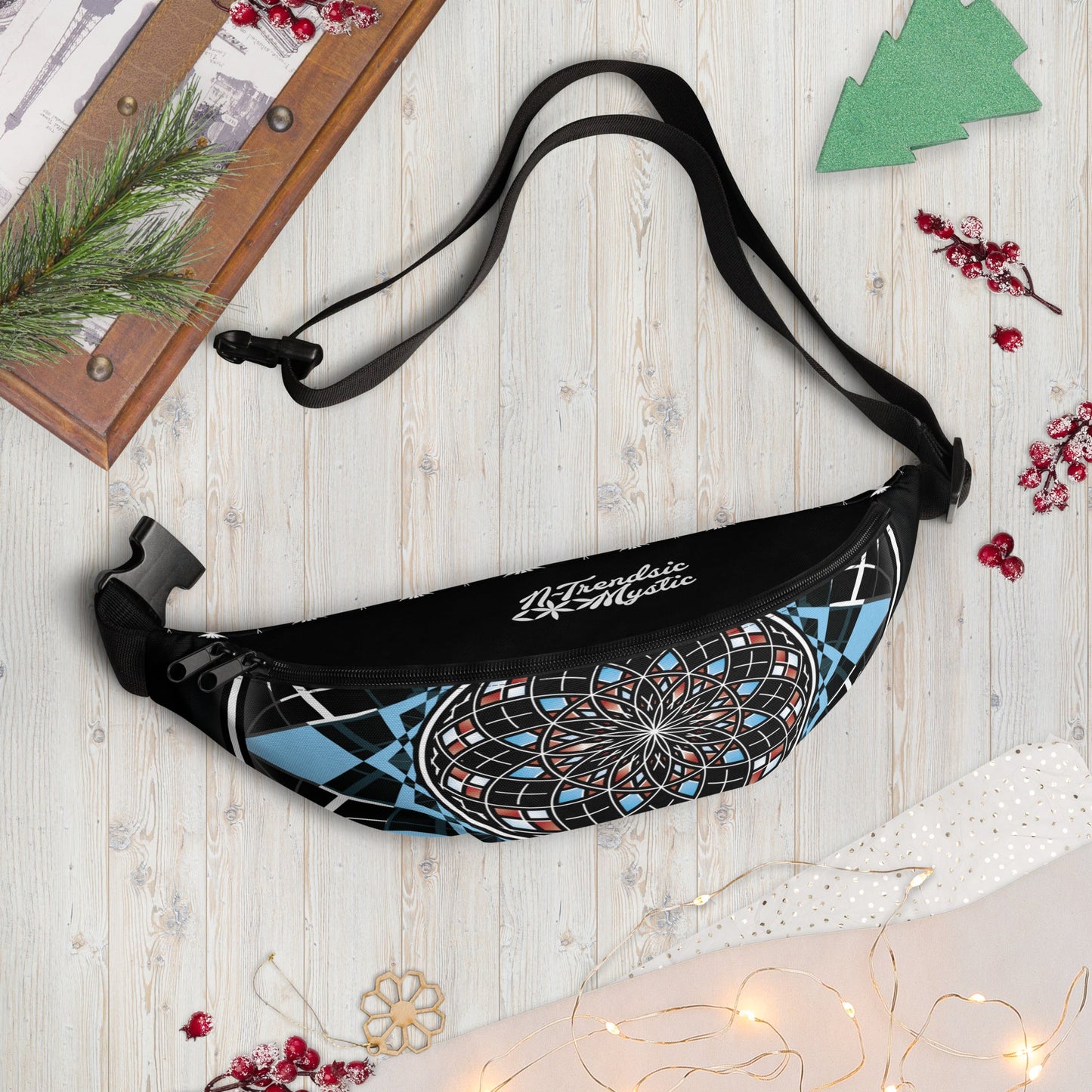 Quantum Bloom Fanny Pack | Sacred Geometry Travel Bag