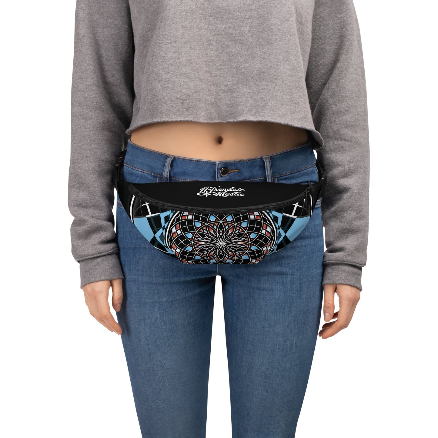 Quantum Bloom Fanny Pack | Sacred Geometry Travel Bag