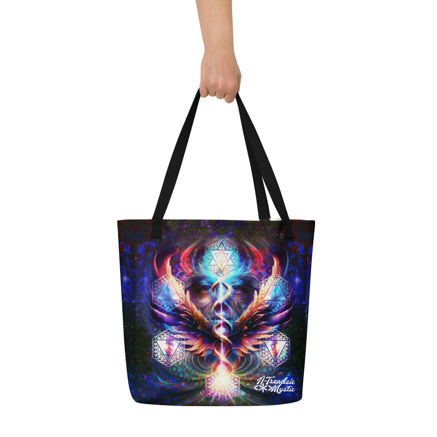 Essence of the ALL-Over Print | Large Mystic Tote Bag