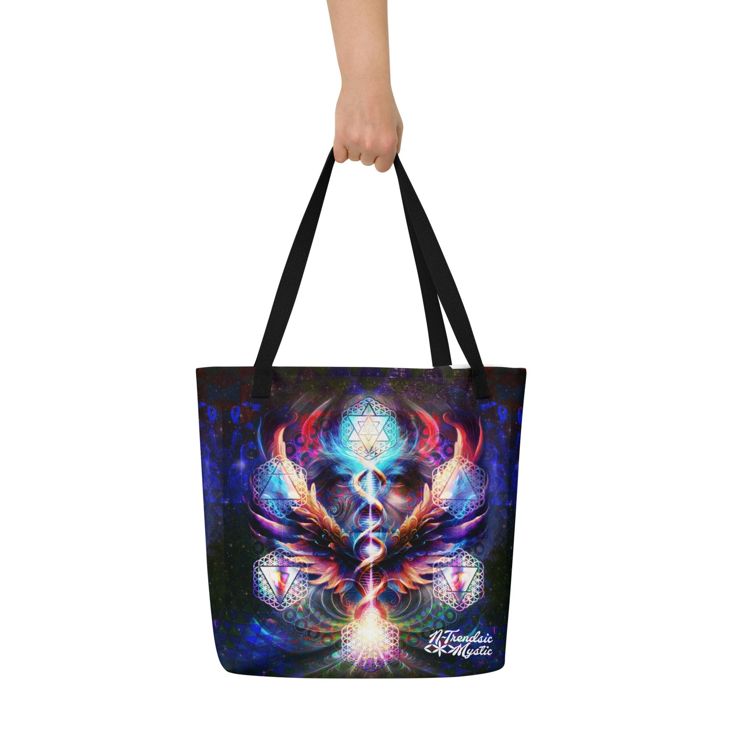 Essence of the ALL-Over Print | Large Mystic Tote Bag