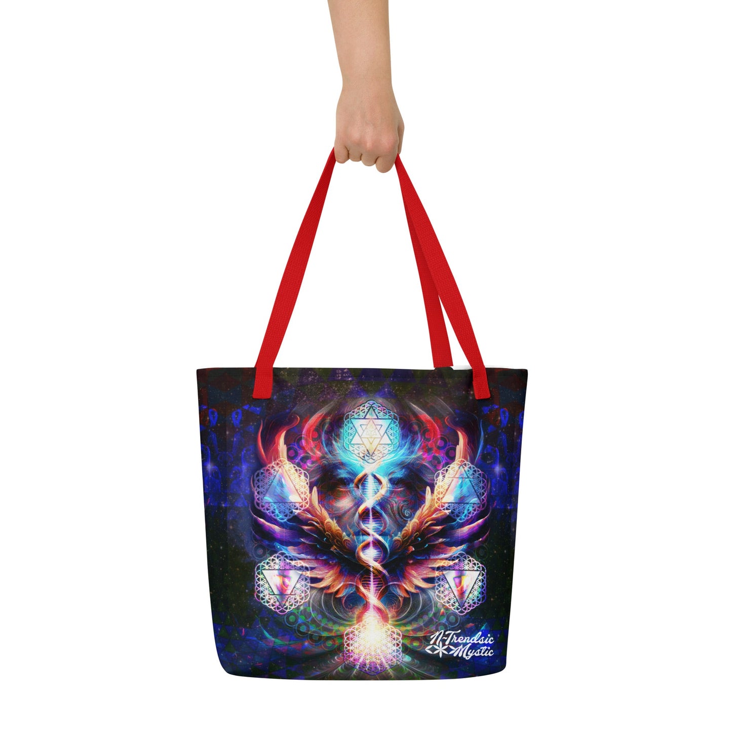 Essence of the ALL-Over Print | Large Mystic Tote Bag
