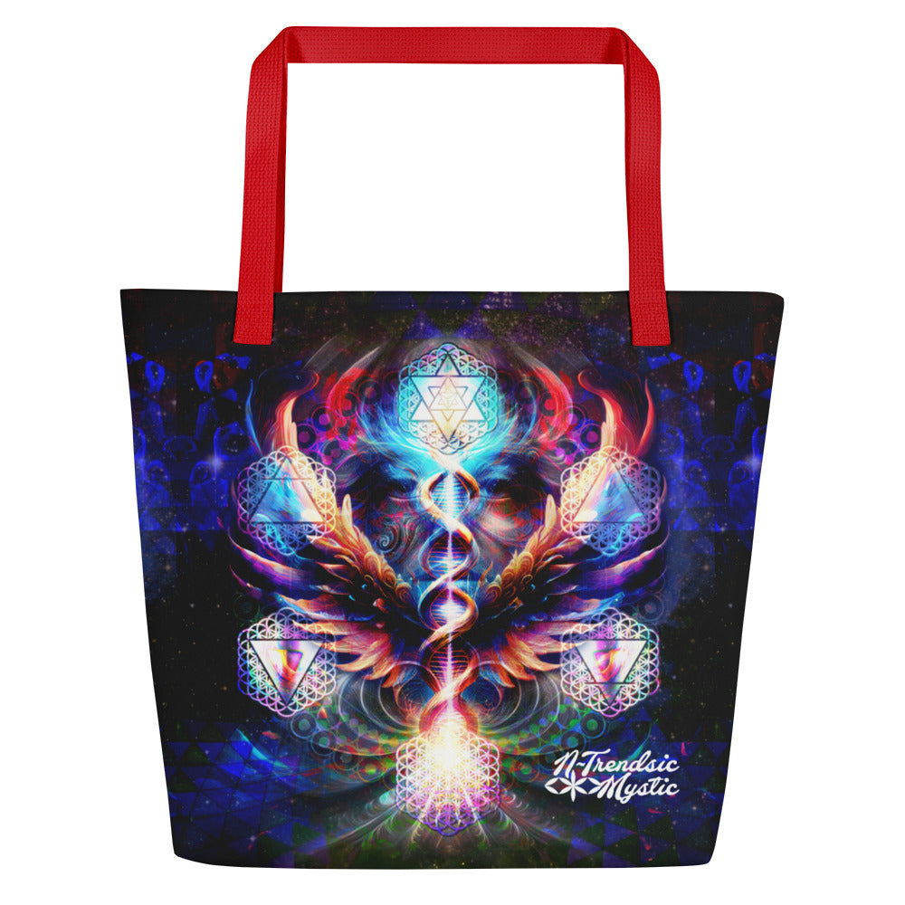 Essence of the ALL-Over Print | Large Mystic Tote Bag