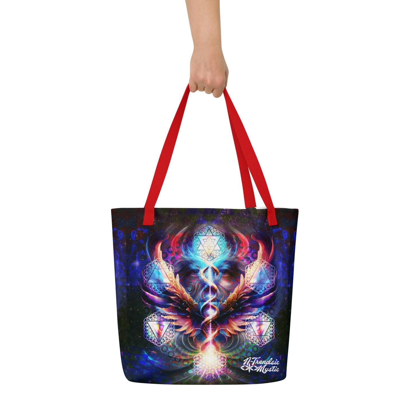 Essence of the ALL-Over Print | Large Mystic Tote Bag
