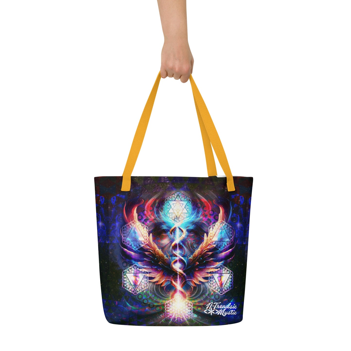 Essence of the ALL-Over Print | Large Mystic Tote Bag