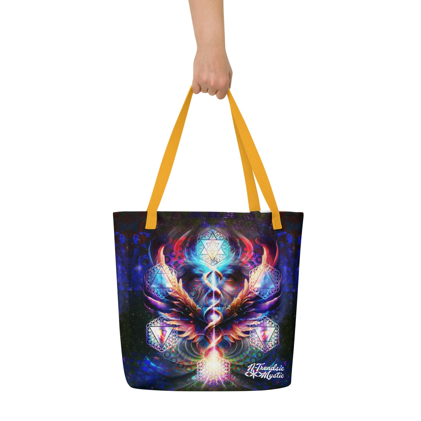 Essence of the ALL-Over Print | Large Mystic Tote Bag