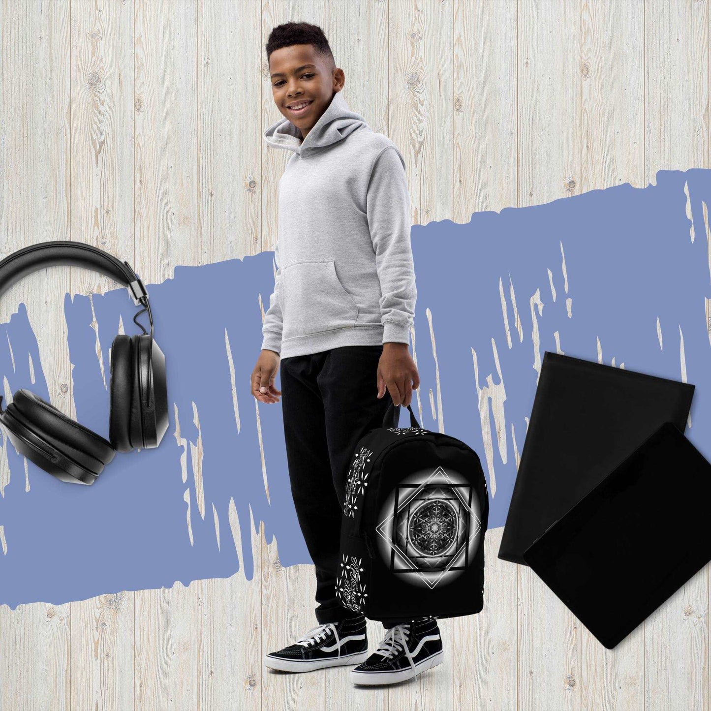 Melchizedek | Minimalist Backpack (B/W)