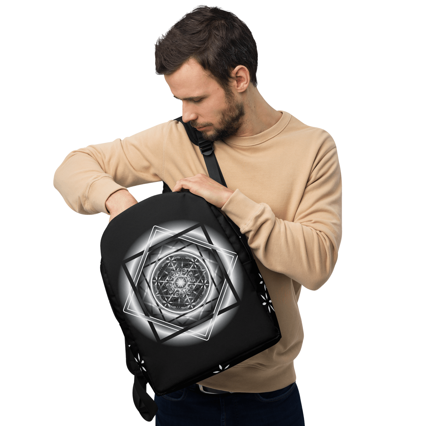 Melchizedek | Minimalist Backpack (B/W)