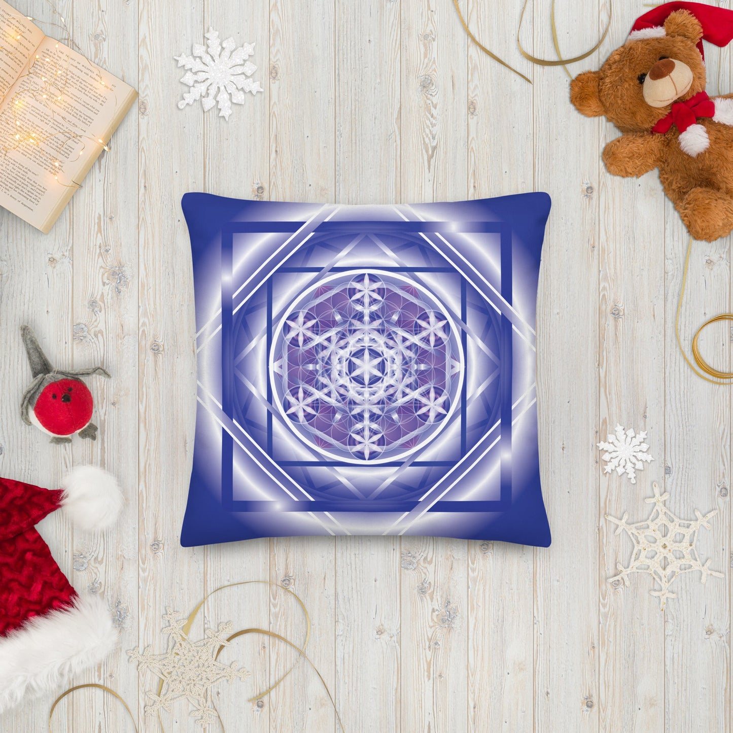 Melchizedek — Premium Pillow (Indigo/Blue)
