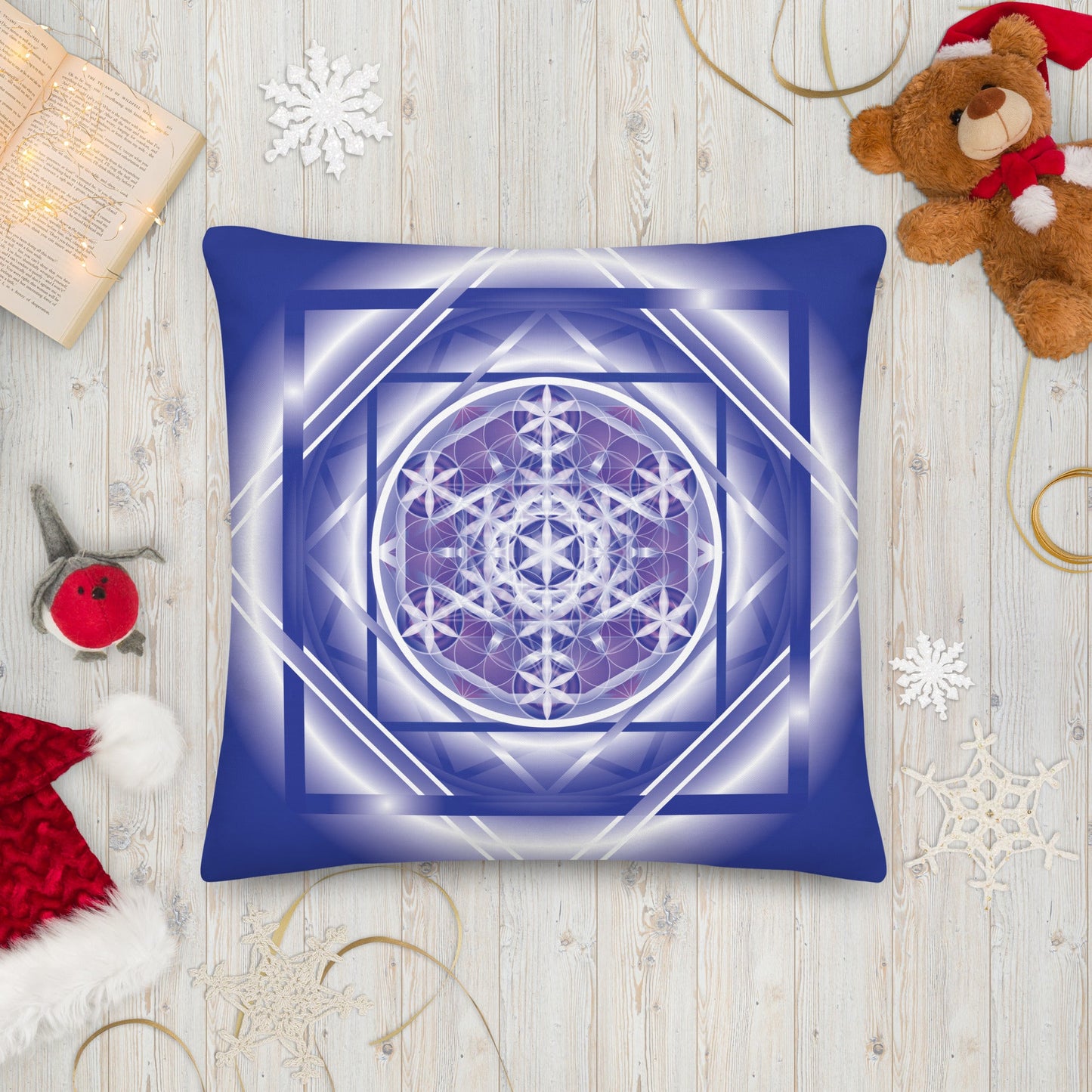 Melchizedek — Premium Pillow (Indigo/Blue)