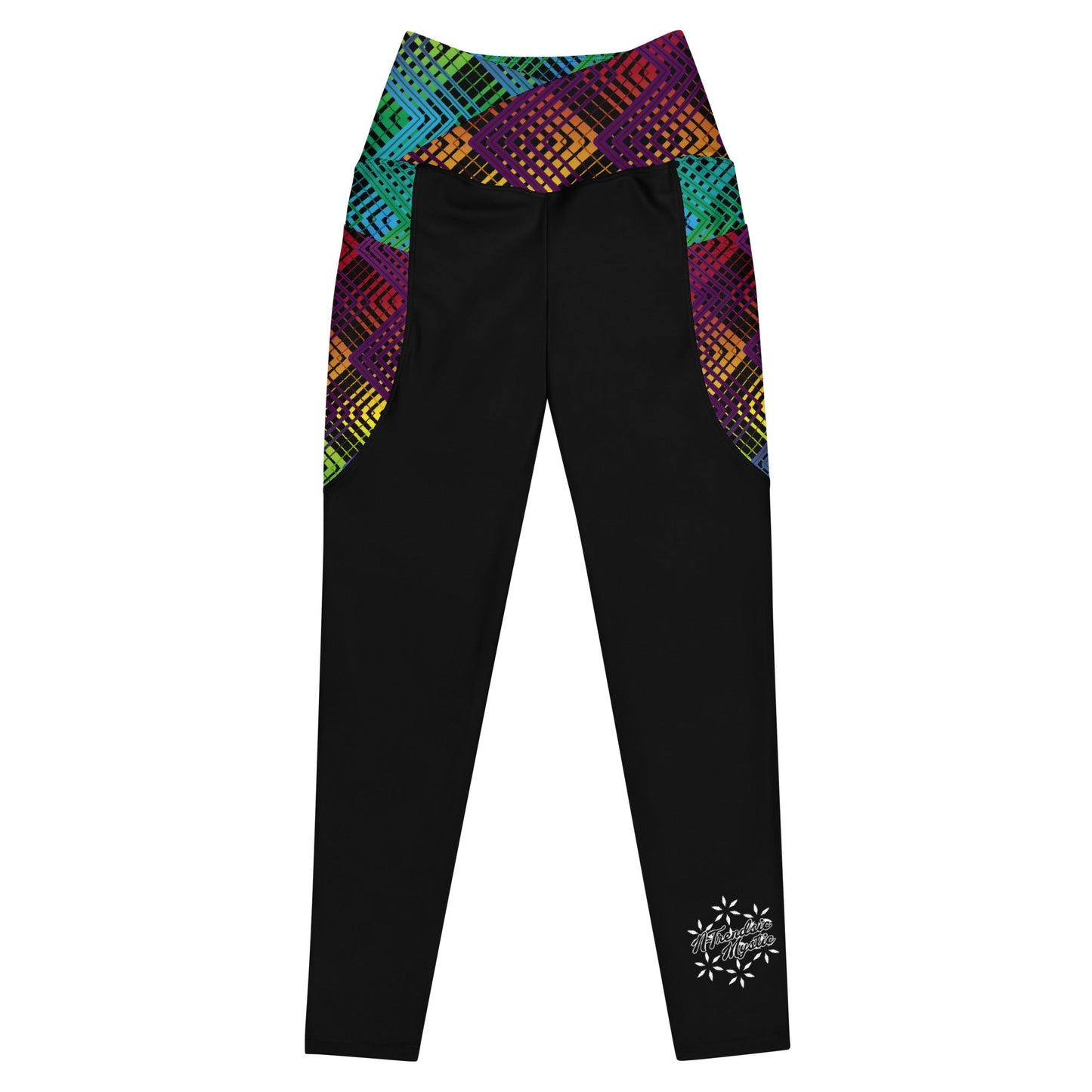 Ziggy Stripes | Crossover Leggings with Pockets