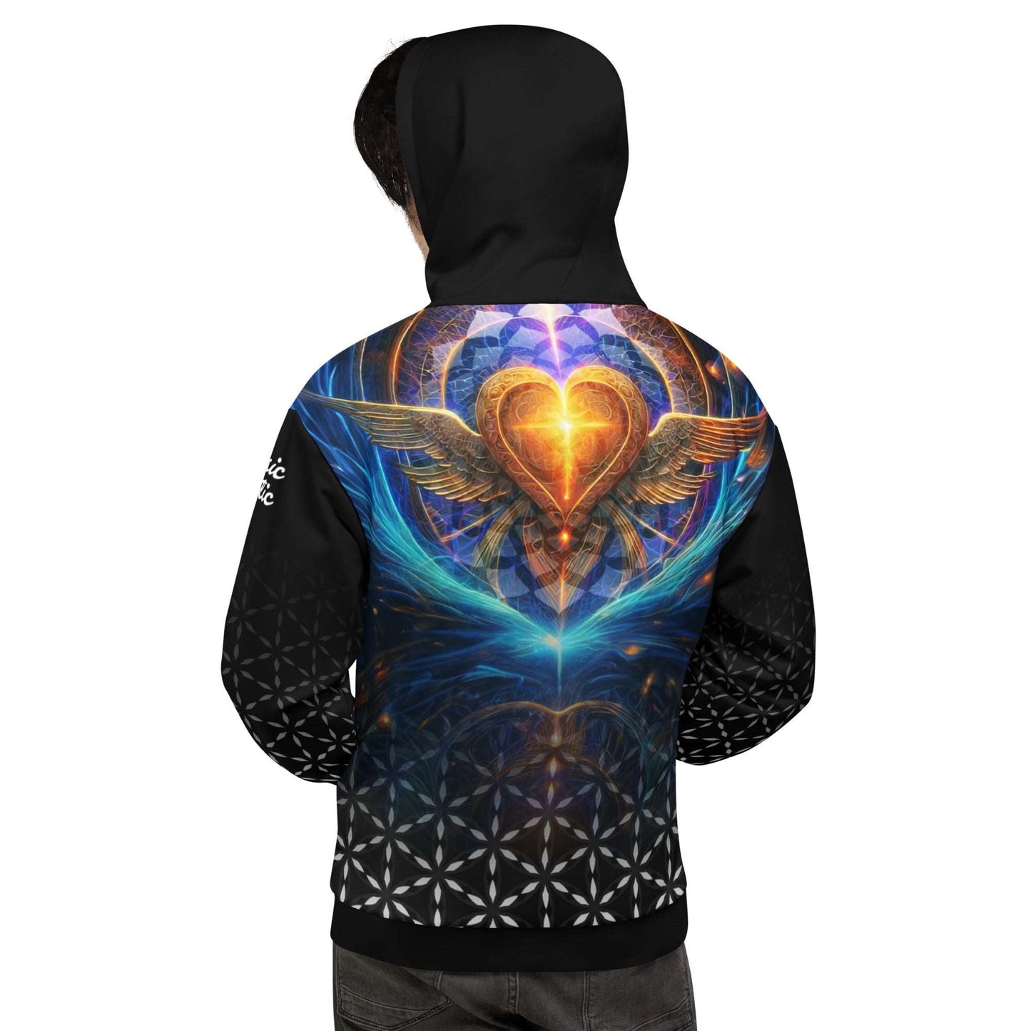 Mystic Wings | Golden Heart Flight Unisex Hoodie
