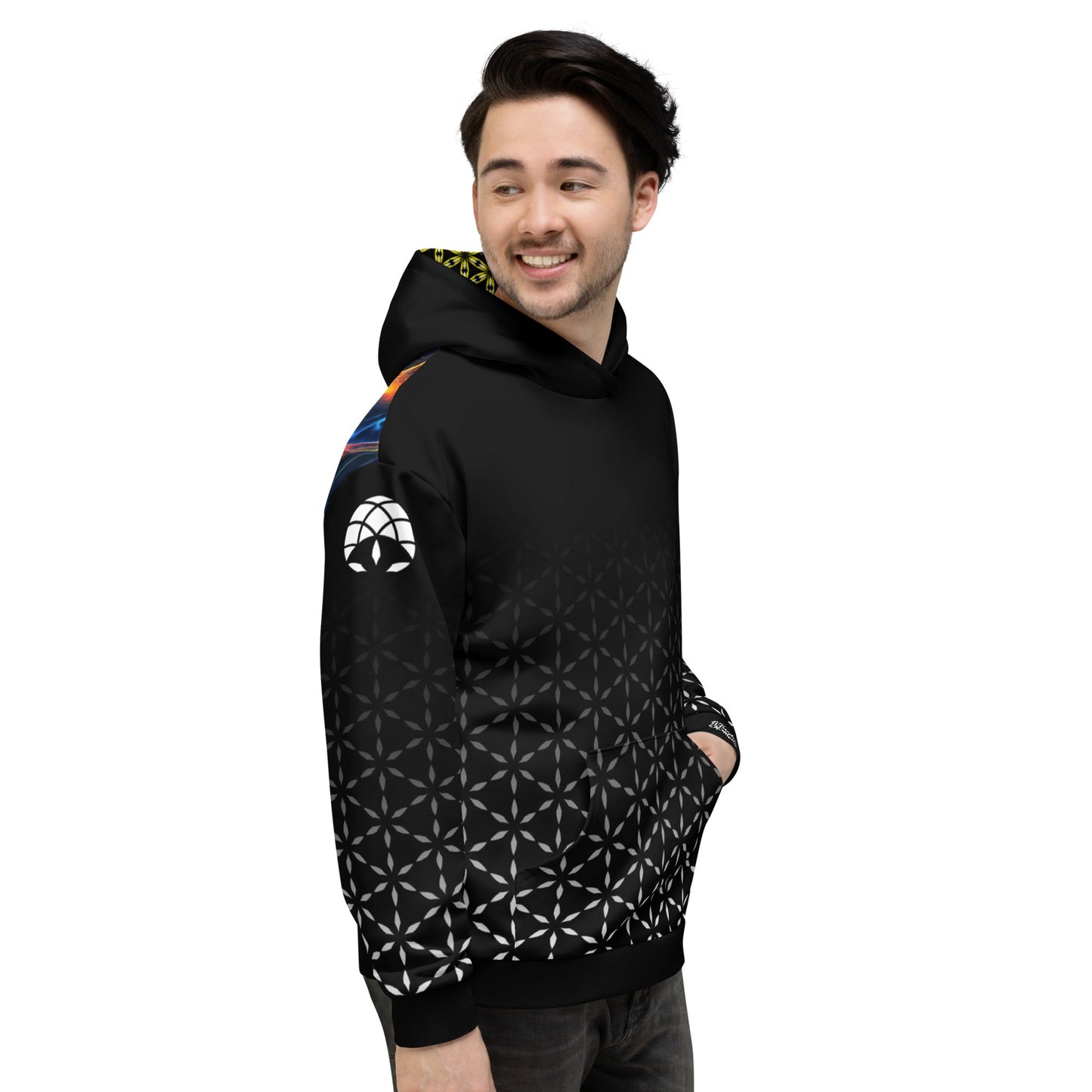 Mystic Wings | Golden Heart Flight Unisex Hoodie