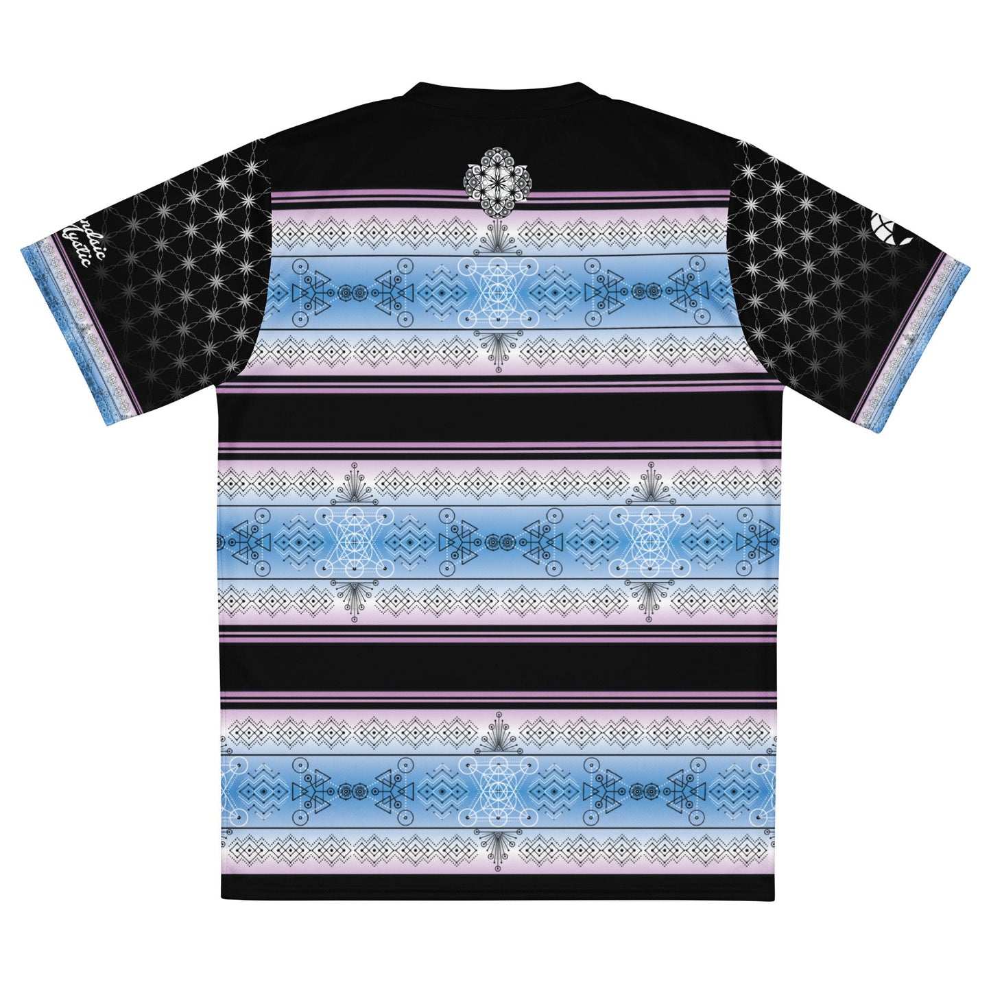 Mystic Frequency T-Shirt | Recycled Sacred Geometry Unisex Sports Jersey Shirt