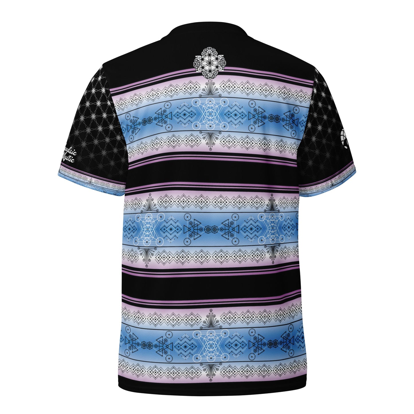 Mystic Frequency T-Shirt | Recycled Sacred Geometry Unisex Sports Jersey Shirt