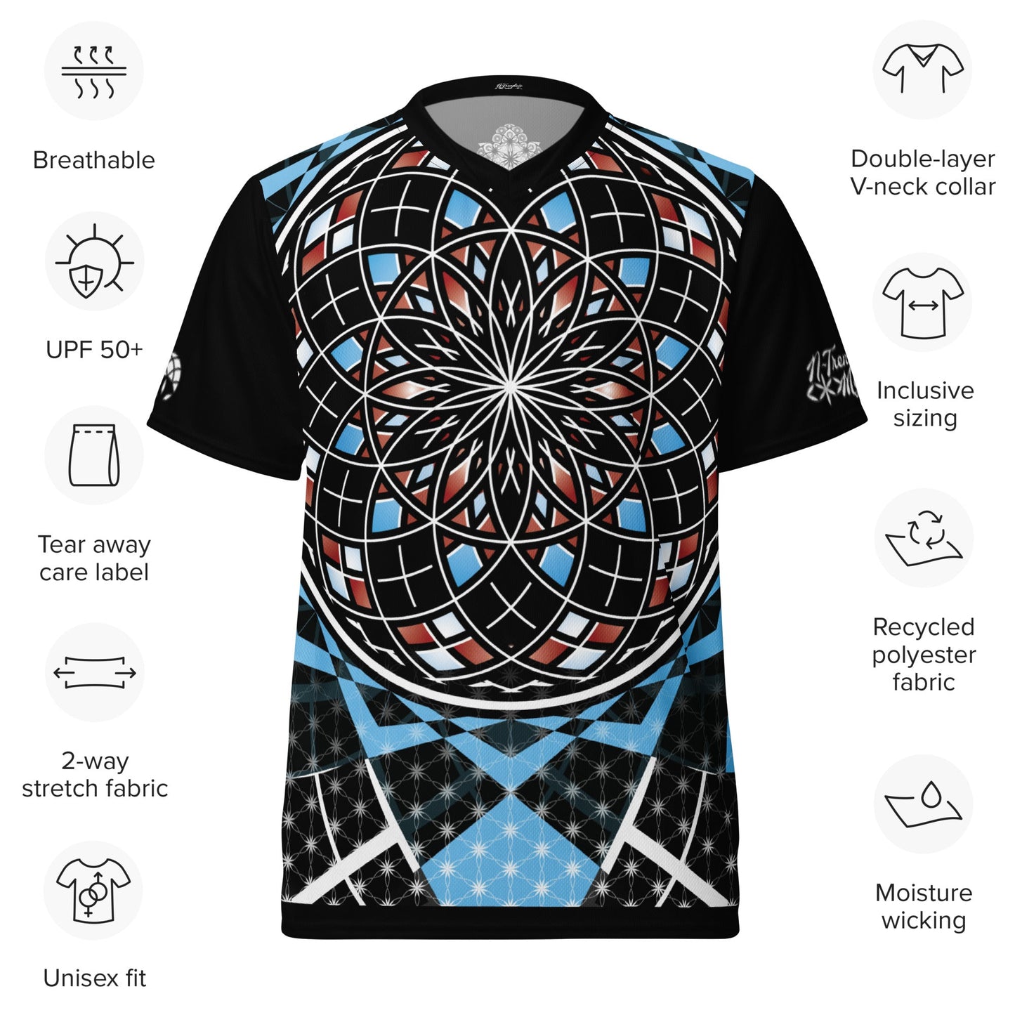 Quantum Bloom | Recycled Unisex Sports Jersey