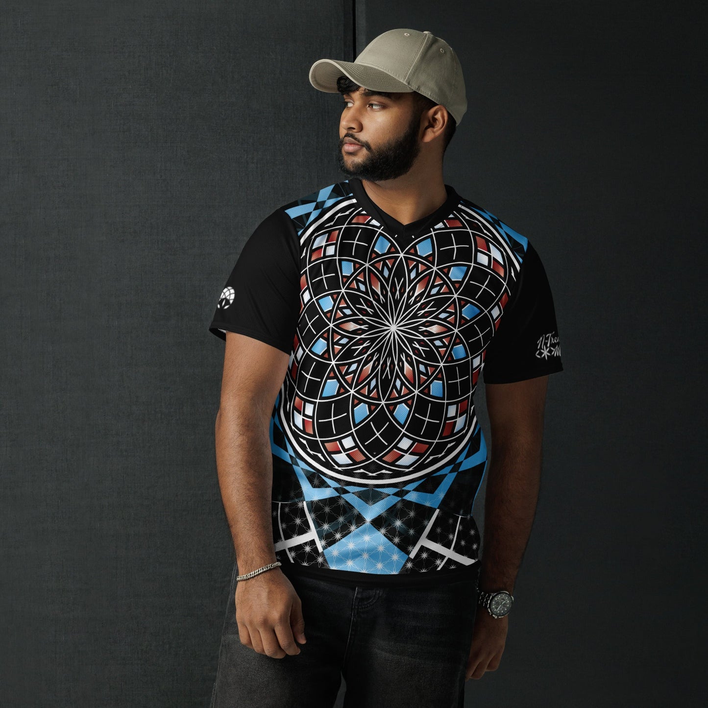 Quantum Bloom | Recycled Unisex Sports Jersey