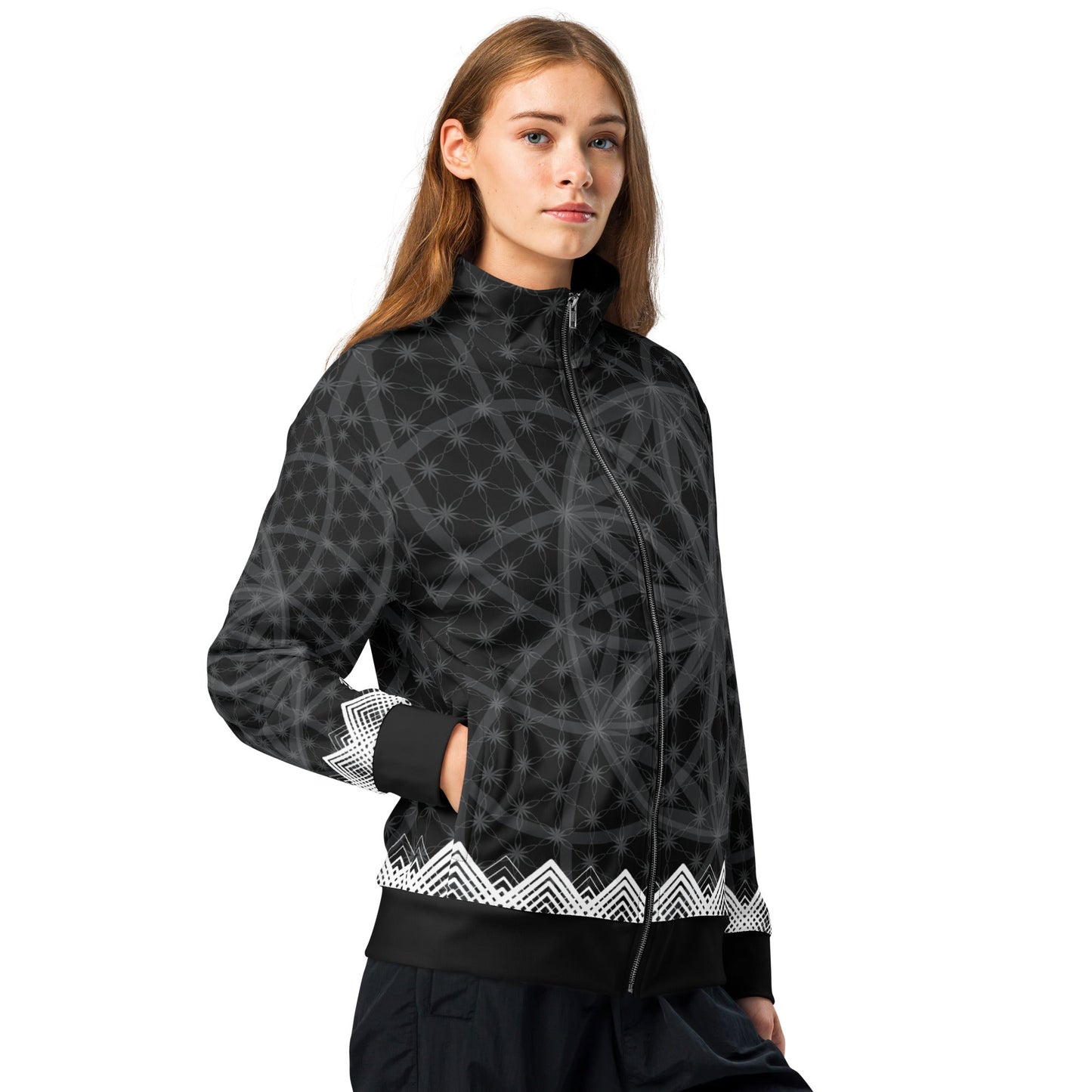 Prima Mystica — Unisex Track Jacket (Sacred Geometry Edition)