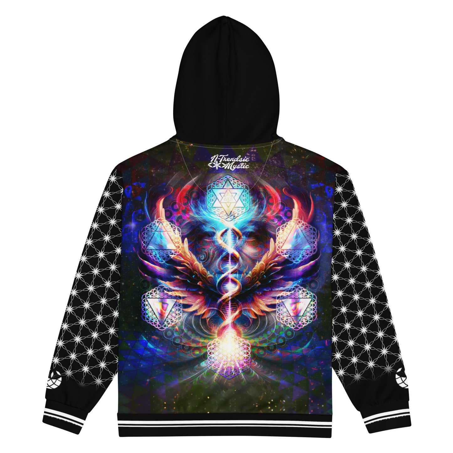 Essence of the All Unisex Zip Hoodie | Sacred Geometry & Cosmic Vision