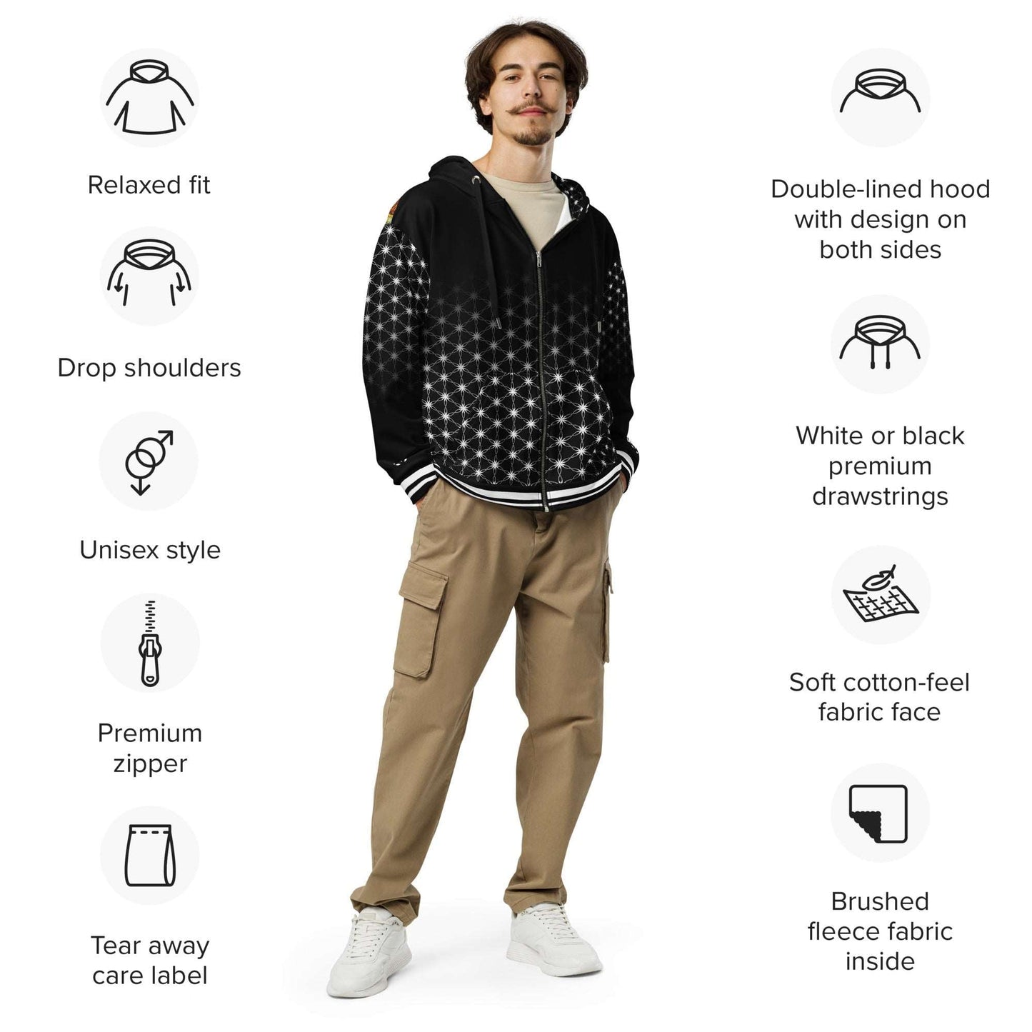 Healing Wellness Deity | Unisex Zip Hoodie