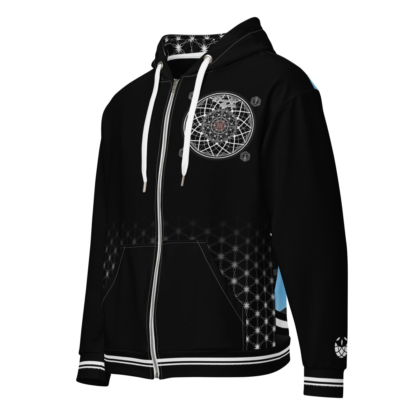 Quantum Bloom — Unisex Zip Hoodie