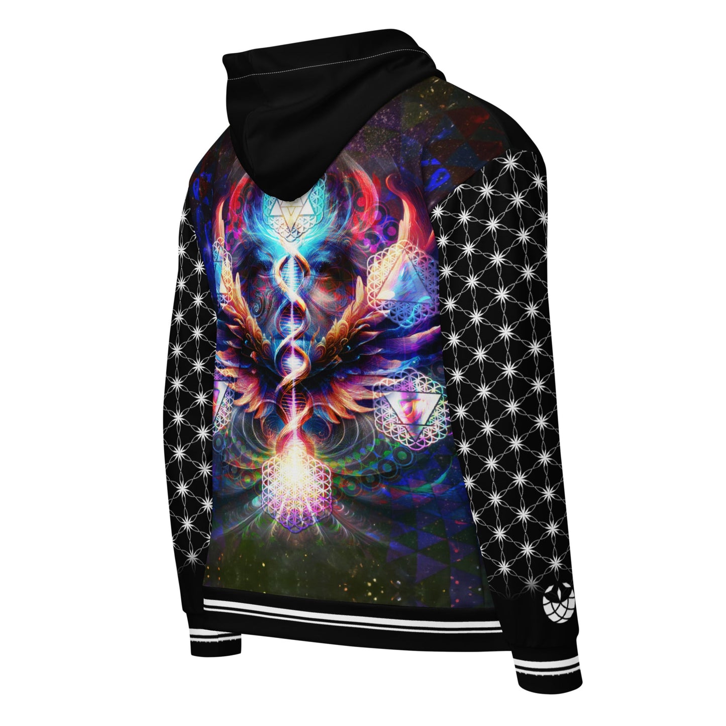 Essence of the All Unisex Zip Hoodie | Sacred Geometry & Cosmic Vision