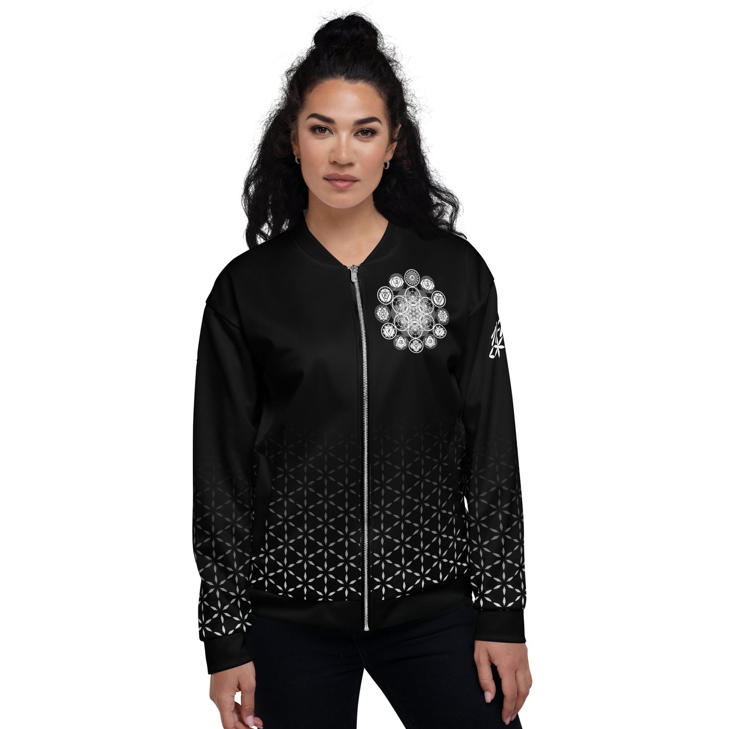 Mystic Contemplation - Vision Portal Unisex Bomber Jacket