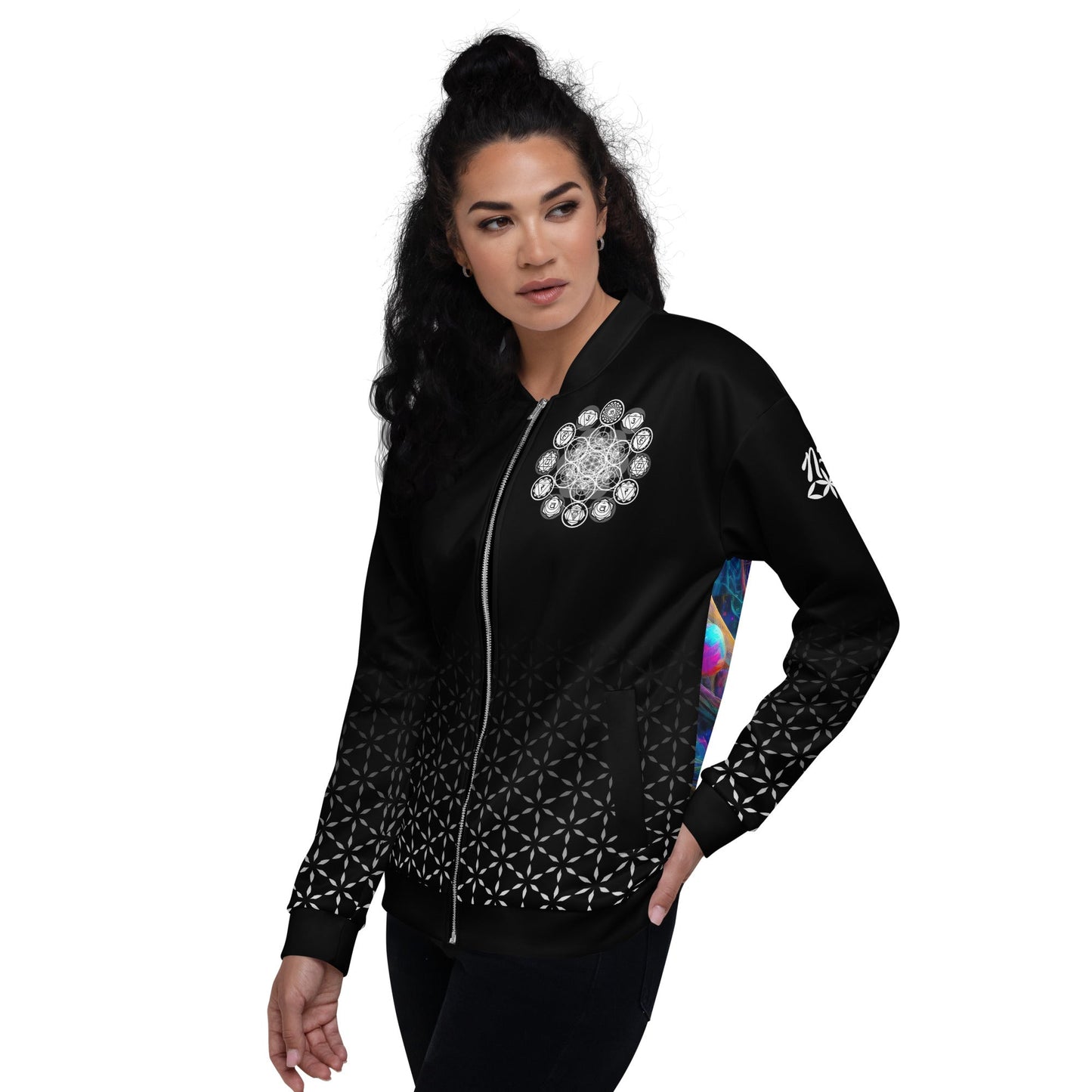 Mystic Contemplation - Vision Portal Unisex Bomber Jacket