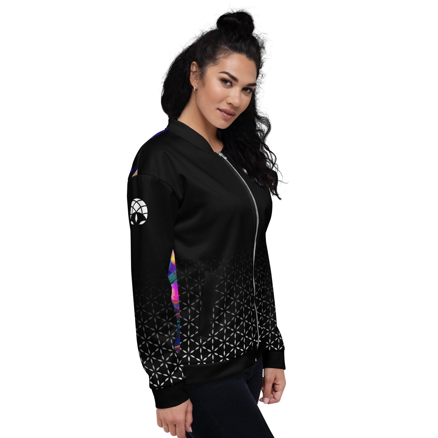 Mystic Contemplation - Vision Portal Unisex Bomber Jacket