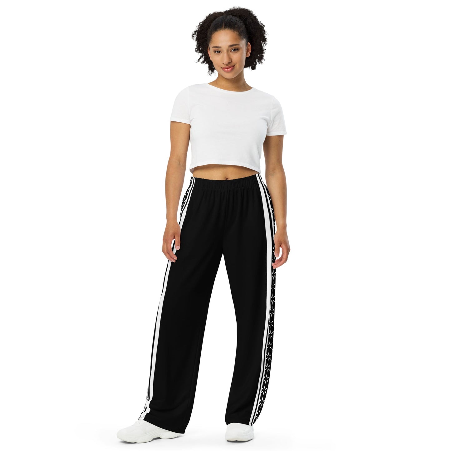 Mystic Stripes | All-Over Print Unisex Wide-Leg Pants