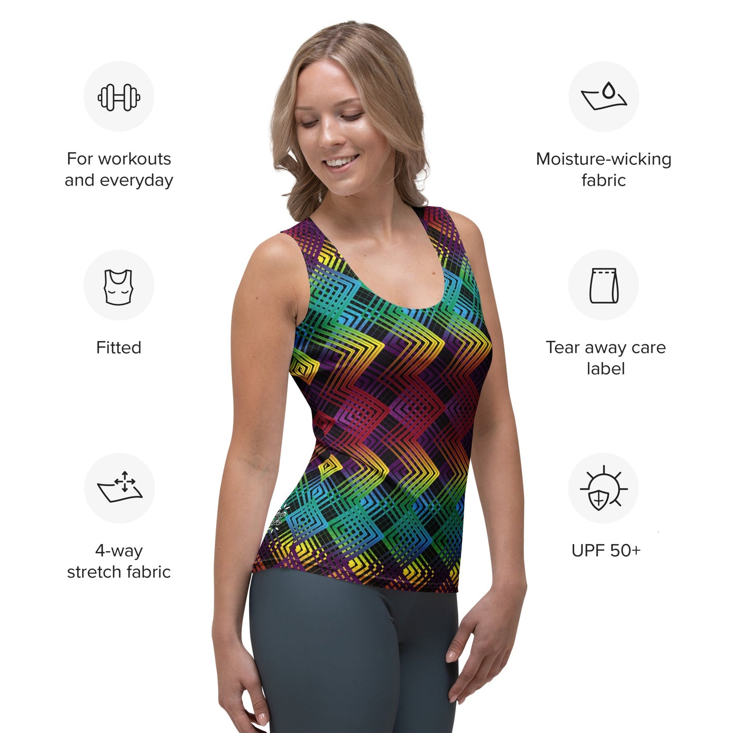 Chakra Zig-Zag | Sublimation Tank Top