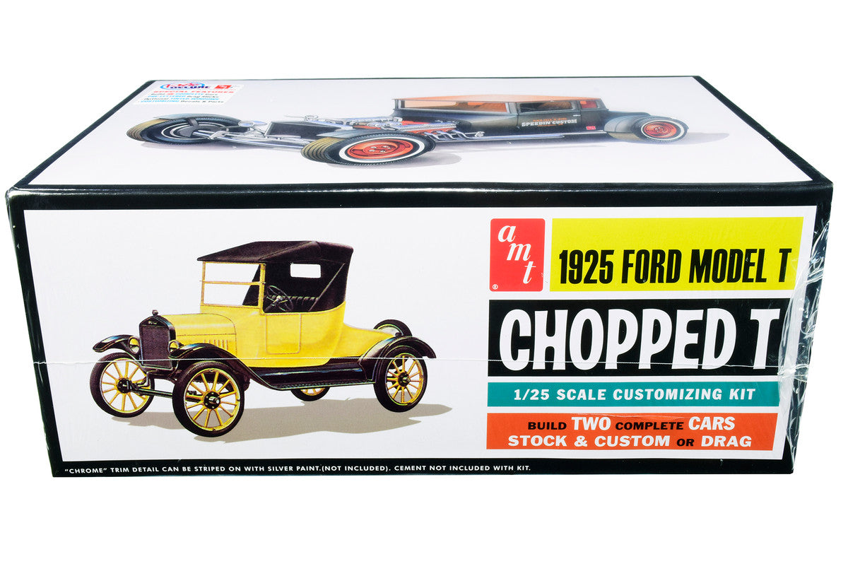 Skill 2 Model Kit 1925 Ford Model T "Chopped" Set of 2 pieces 1/25 Scale Model by AMT