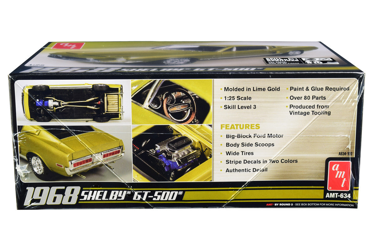 Skill 3 Model Kit 1968 Ford Mustang Shelby GT-500 1/25 Scale Model by AMT